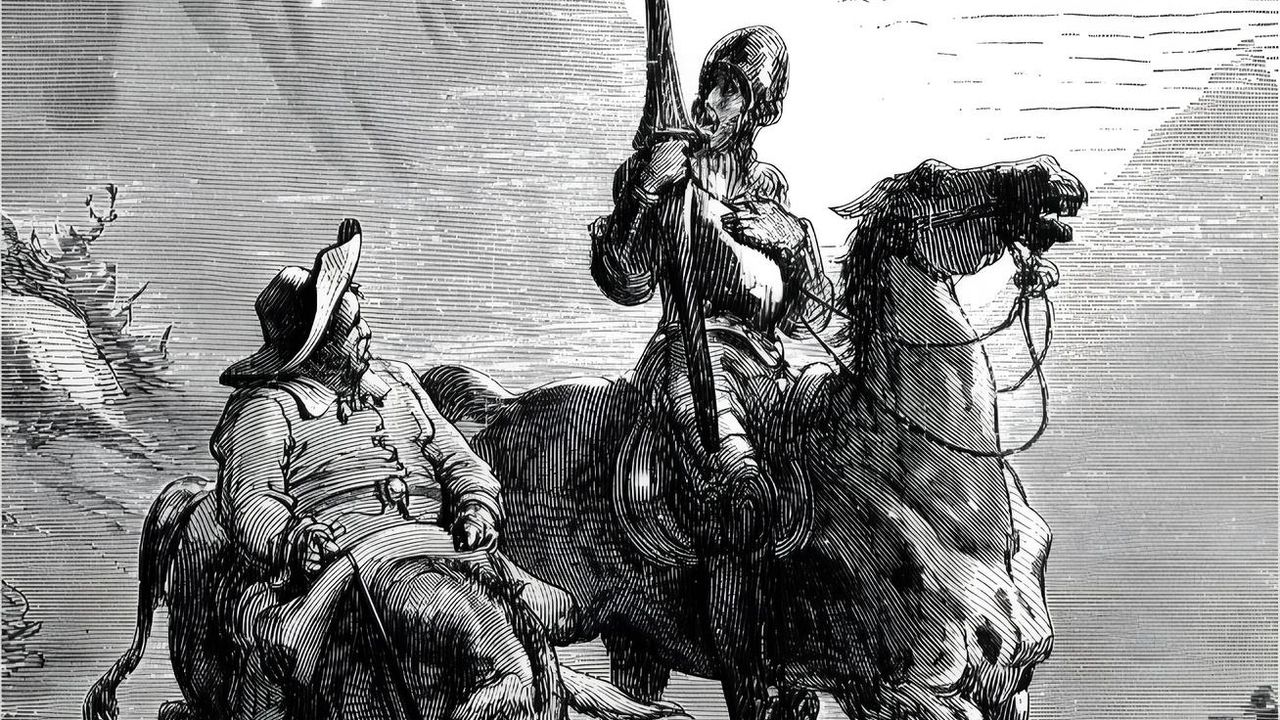 塞萬提斯的唐吉訶德故事，說明了人總是要有理想、有抱負。（Wikimedia Commons）