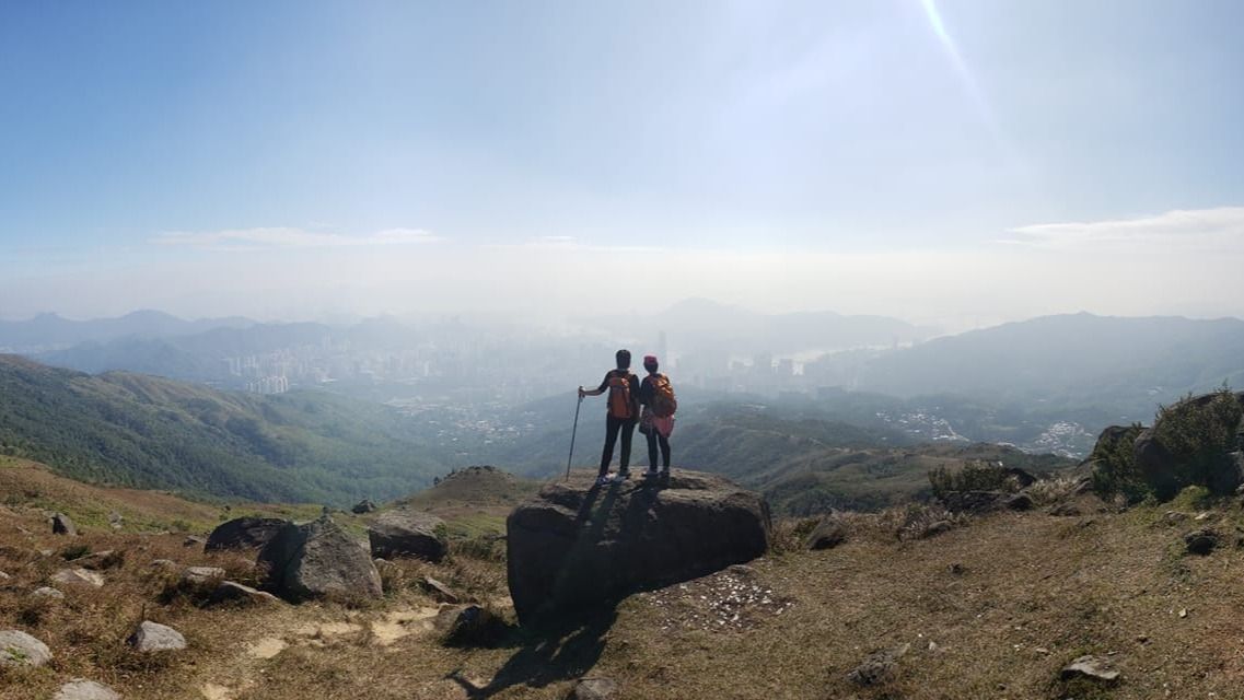 登山運動給我的感受正是先苦後甜。