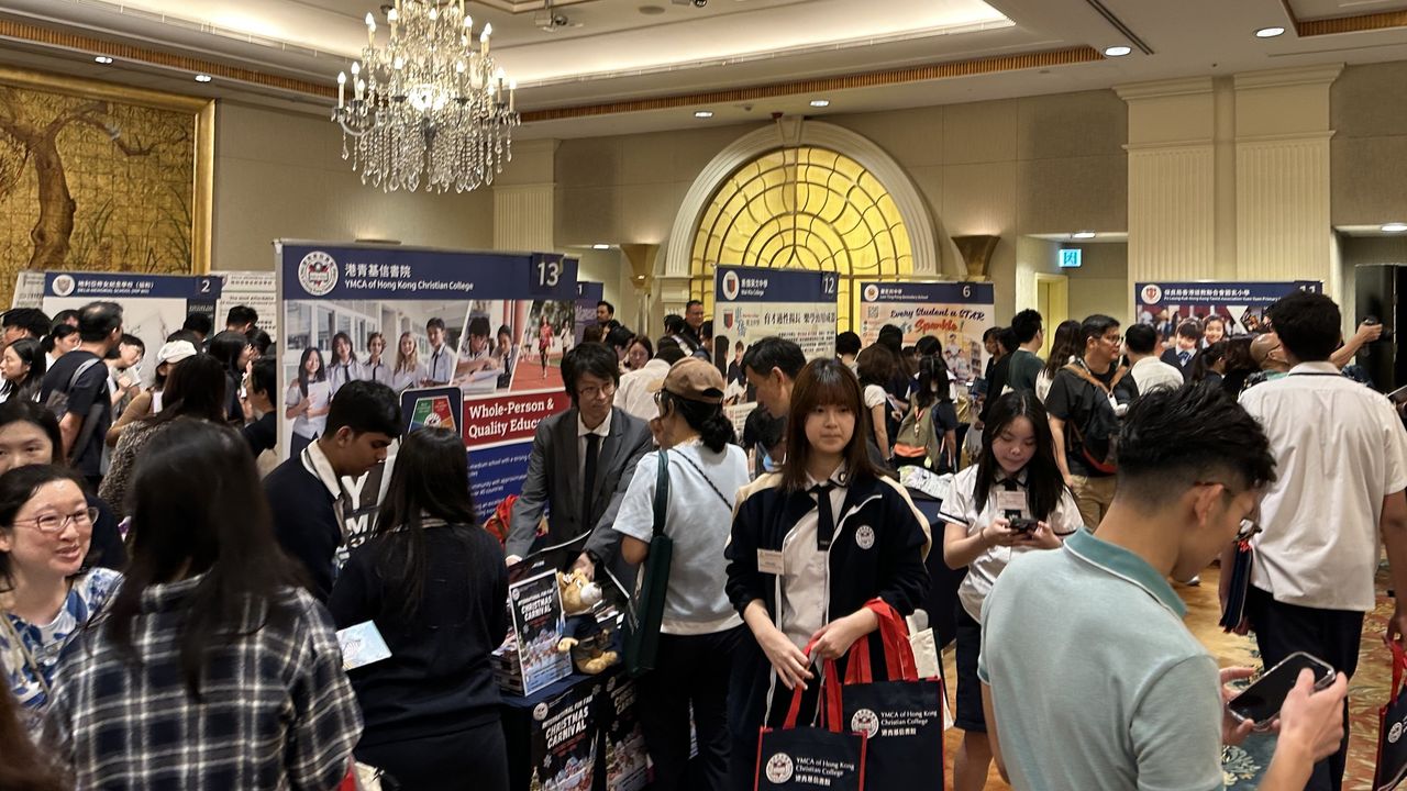 去年底舉辦的香港直資學校聯展大受歡迎。（灼見名家圖片）