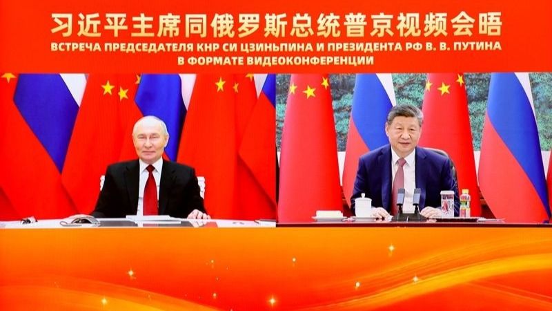 習近平強調在中國十五五開局之年，將更積極主動擴大高水準對外開放，同包括俄羅斯在內的世界各國共享發展新機會。（中國政府網）