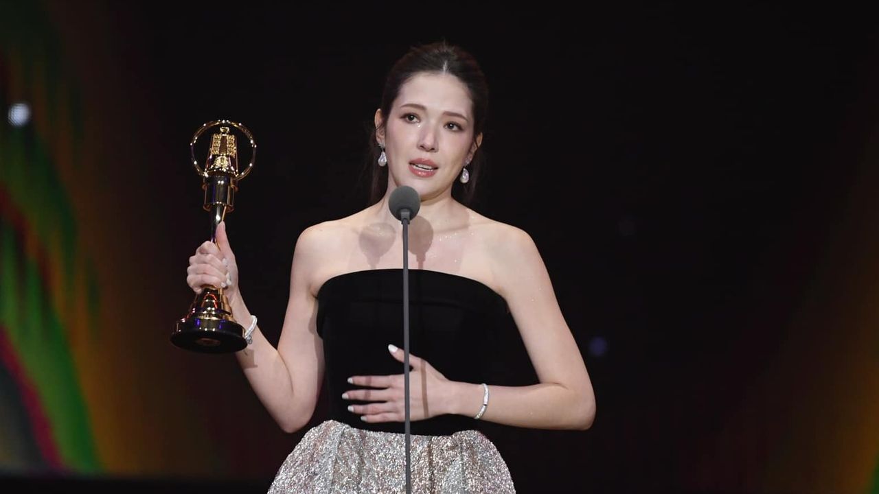 許瑋甯憑《不夠善良的我們》獲得第59屆金鐘獎迷你劇集（電視電影）女主角獎。（許瑋甯Facebook）