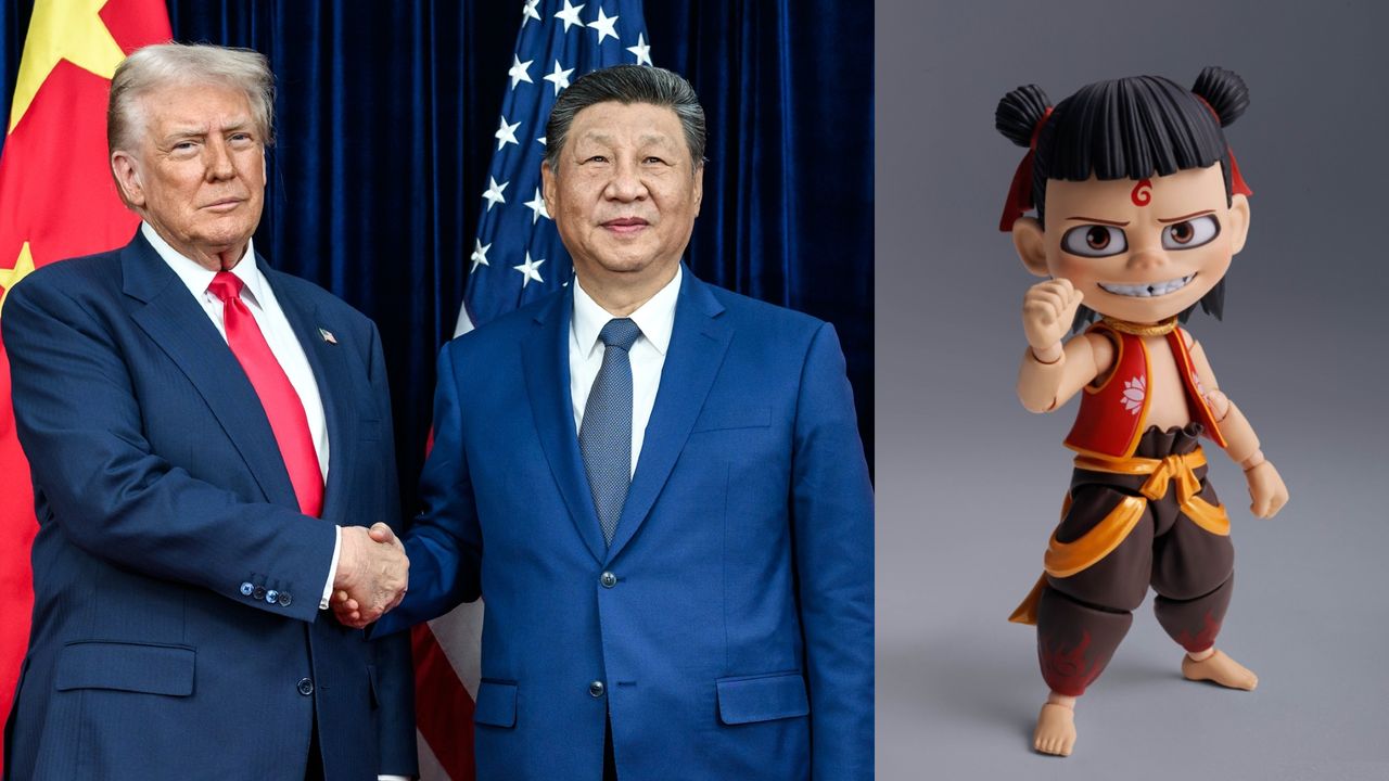 中美博弈同受香港、北京、台灣三地關注，而虛擬人物哪吒也格外受到關注。（Shutterstock、網絡圖片）