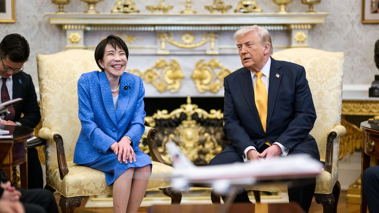 美國當地時間3月19日，美國總統特朗普與日本首相高市早苗舉行雙邊會晤。（白宮Flickr）