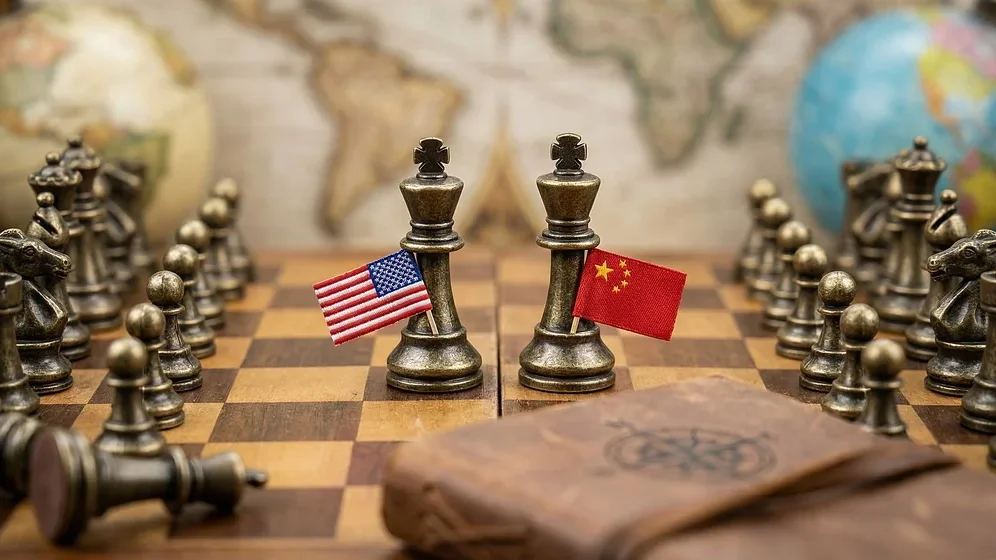 在網絡安全、數據安全等領域，合作與對抗並存，形成新的地緣博弈戰場，兩大主角是中國和美國。（Shutterstock）