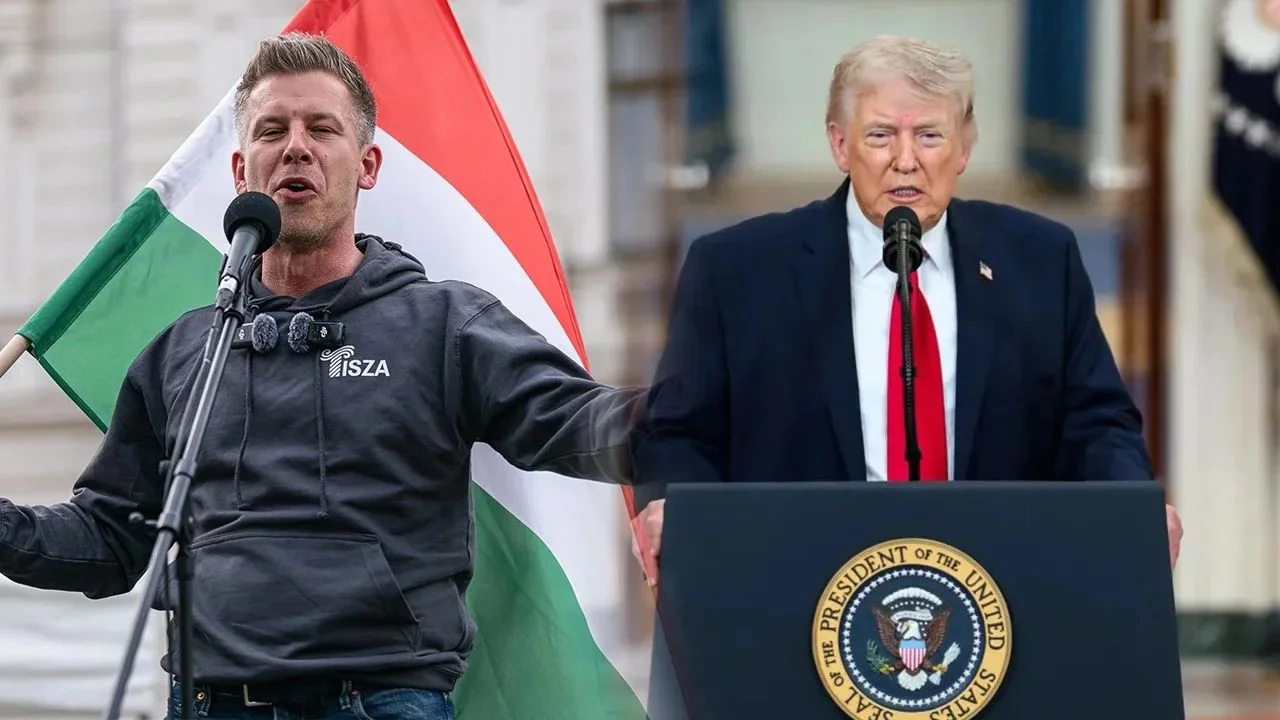 毛焦爾（左）發表勝利演說時稱匈牙利將再次成為歐盟和北約的堅定盟友。另一邊廂，在巴基斯坦首都伊斯蘭堡舉行的美伊談判宣布破裂。（Shutterstock/白宮合圖）