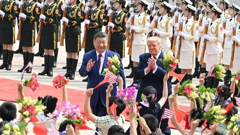 雖然北京在款待特朗普時盡顯盛大國禮、不惜餘力，但其傳遞的底層資訊是實力，而非順從。（中國政府網）