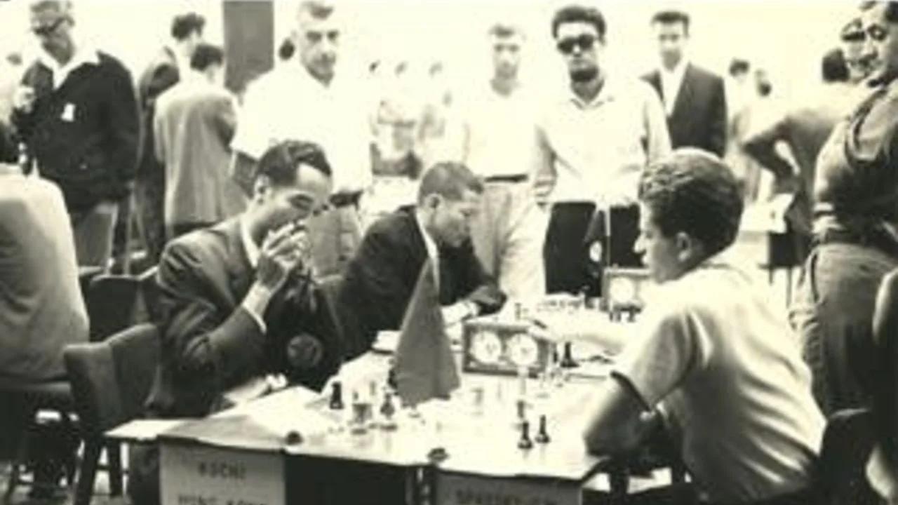 左起:高智、冼權、Boris Spassky