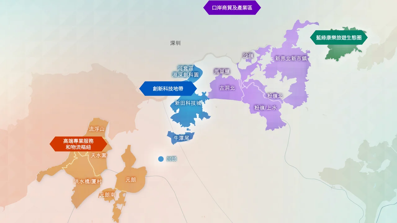 近期不論在政界還是民間，對於北部都會區的發展引發不同的討論。（發展局）