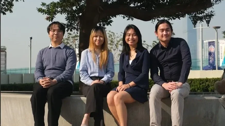 昇普計劃受惠者及團隊成員,左起:Ryan、Phoebe、Antonia、Ethan。