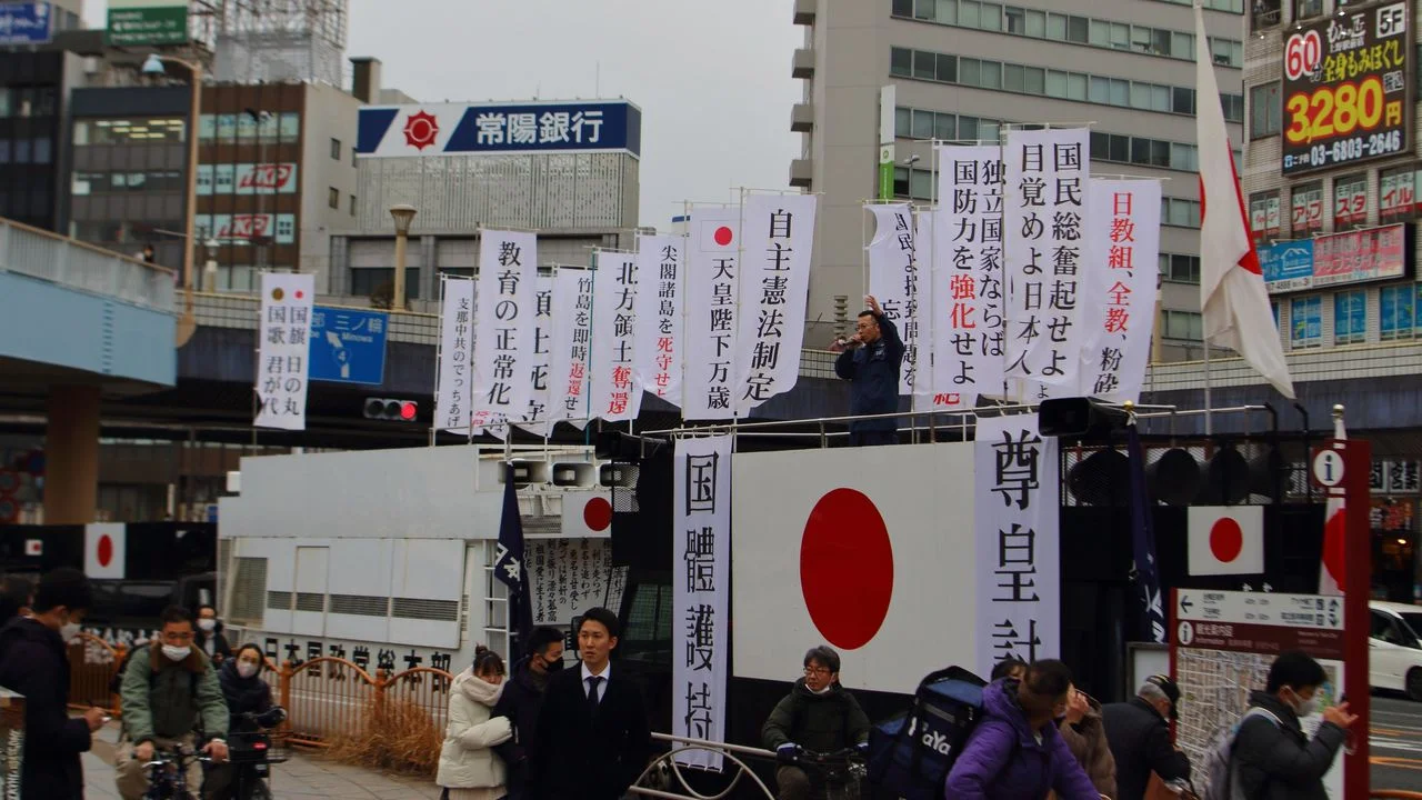 日本以皇國史觀為對外侵略擴張做思想包裝,大東亞共榮圈正是這種思想的實踐。(Shutterstock)
