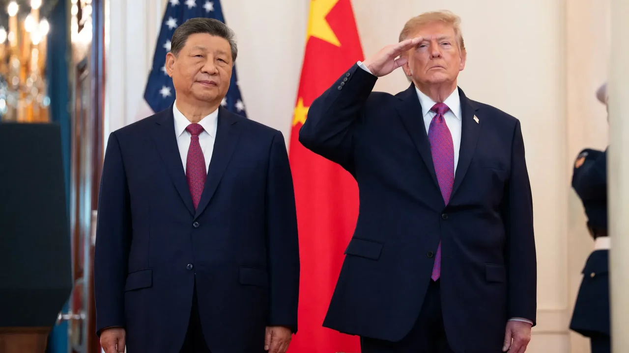 特朗普第二次上台後,中美關係及兩國合作互信,陷入歷史低谷。(白宮)