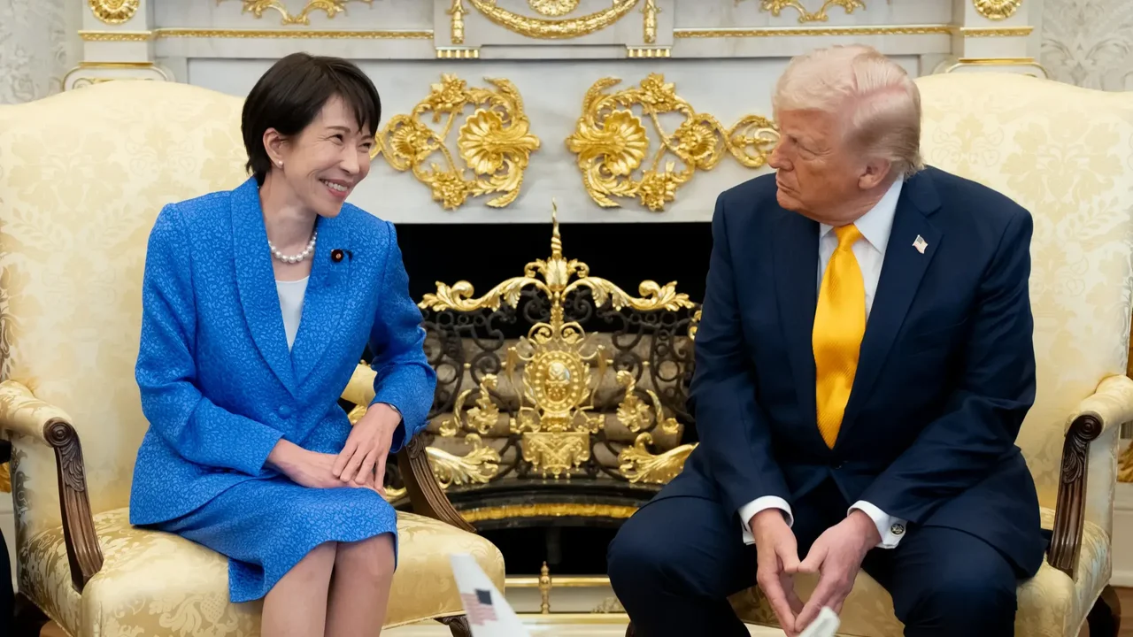 日本以美國為大阿哥,經常送大禮。(白宮)