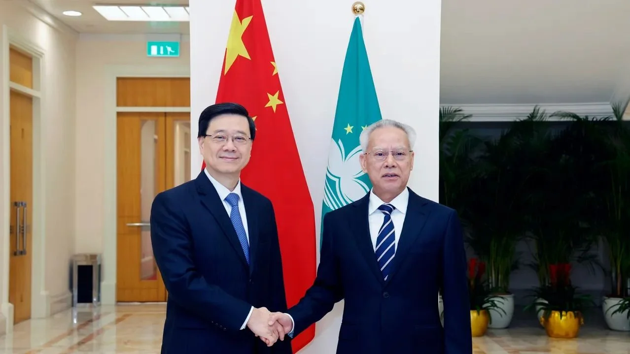 兩個特區正踏入與大灣區深度融合最後階段,分別持續至2047年及2049年。(澳門新聞局)