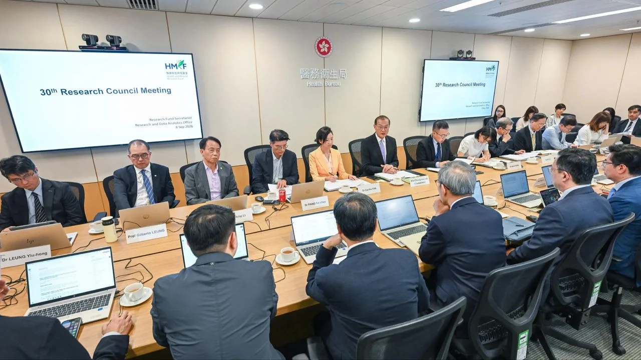 醫衞局轄下研究局會議。（政府新聞處）
