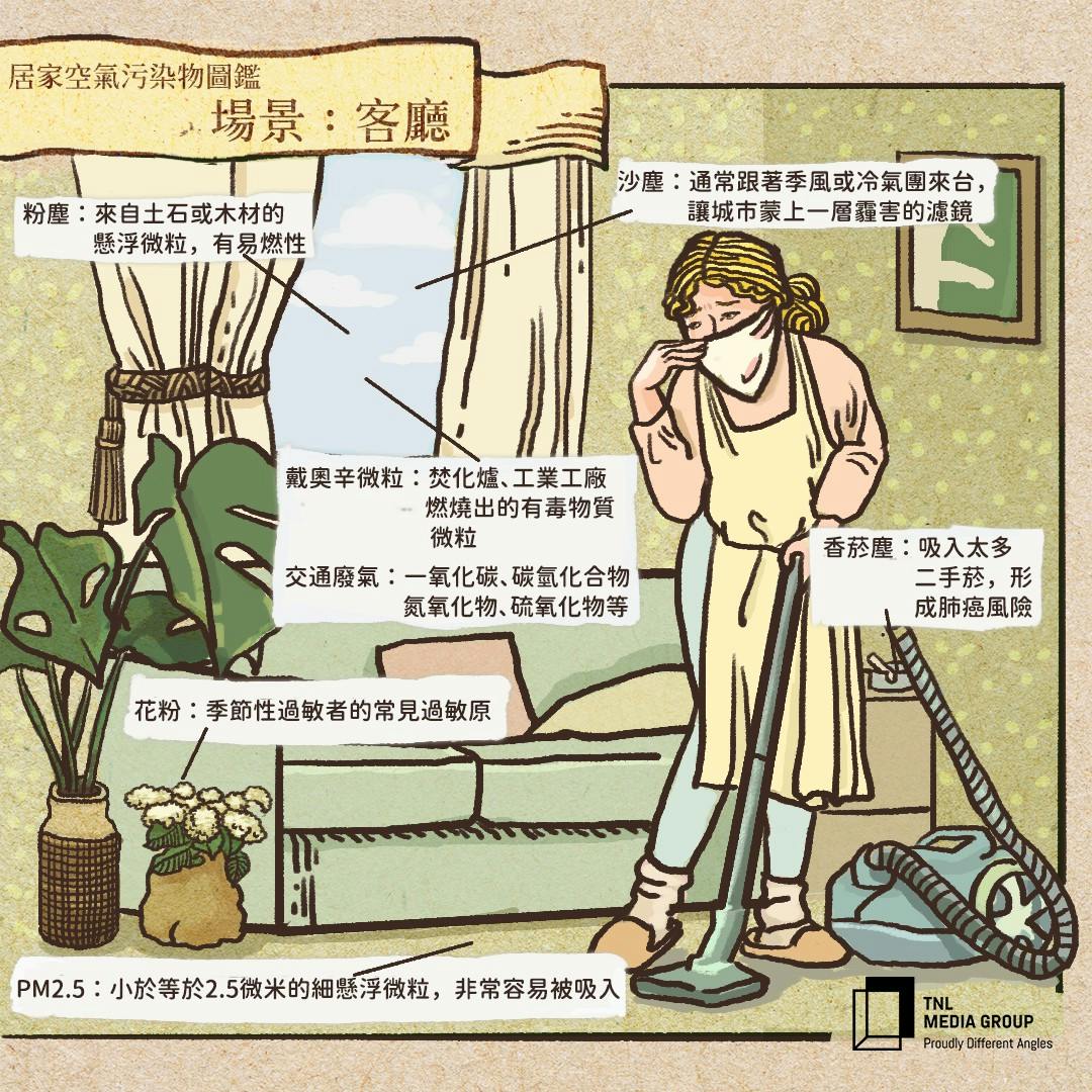 室內空污比戶外更傷身?15種居家常見空氣污染物圖鑑 - TNL The News Lens 關鍵評論網