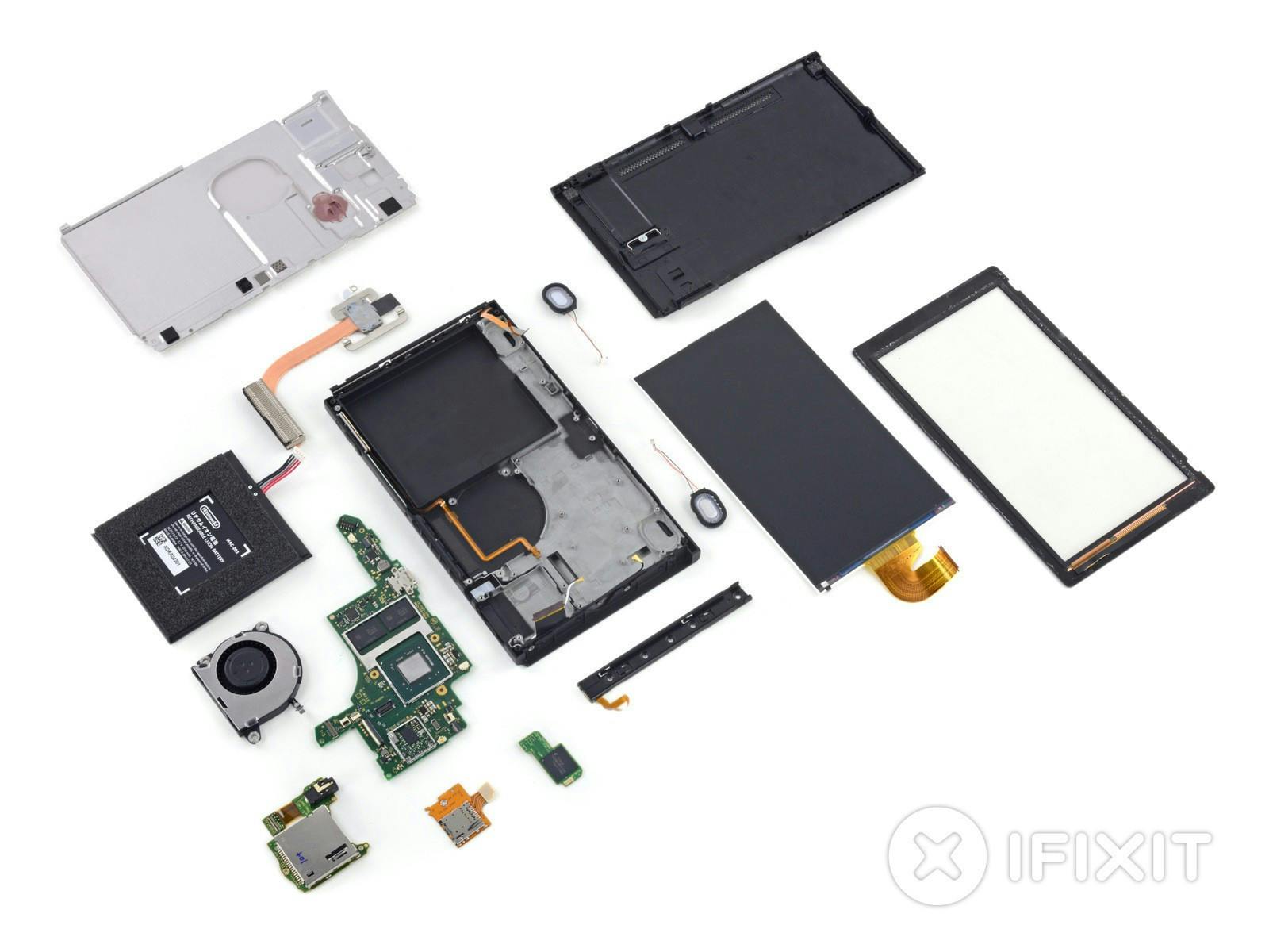 是iFixit 把 Switch 拆光了並給出不算難修復的評價，來看看裡面用了甚麼料件吧這篇文章的首圖