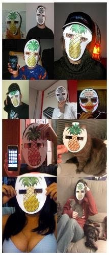 你拍攝的 masks[1]。