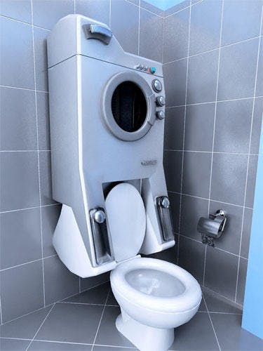 是「灰水」沖馬桶的最省事方案：馬桶洗衣combo機這篇文章的首圖