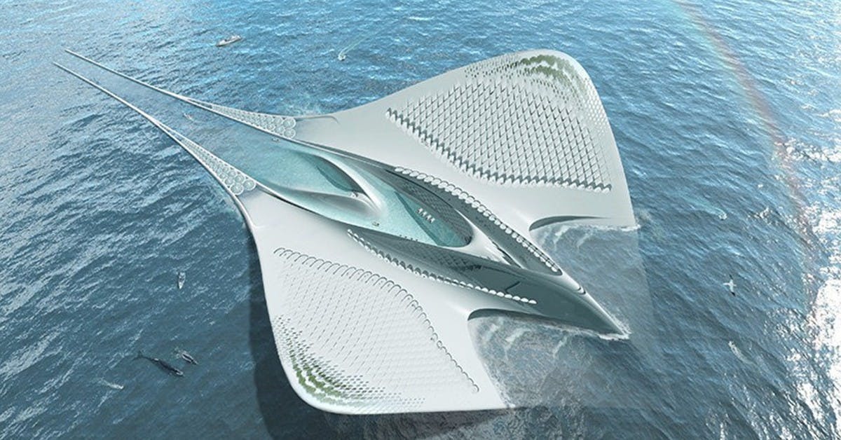 是乘載7000人，漂浮於海上的魟型城市「City of Mériens」這篇文章的首圖