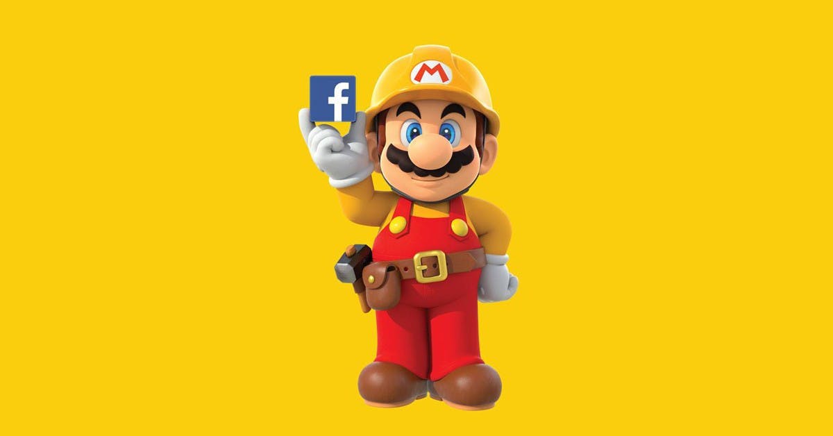 是任天堂 x Facebook ＝「超級瑪利歐製作大師」創造力駭客松大競賽！這篇文章的首圖