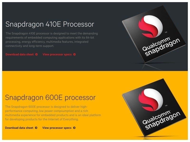 是對應物聯網、嵌入式裝置需求 Qualcomm揭曉Snapdragon 600E、410E兩款新處理器這篇文章的首圖