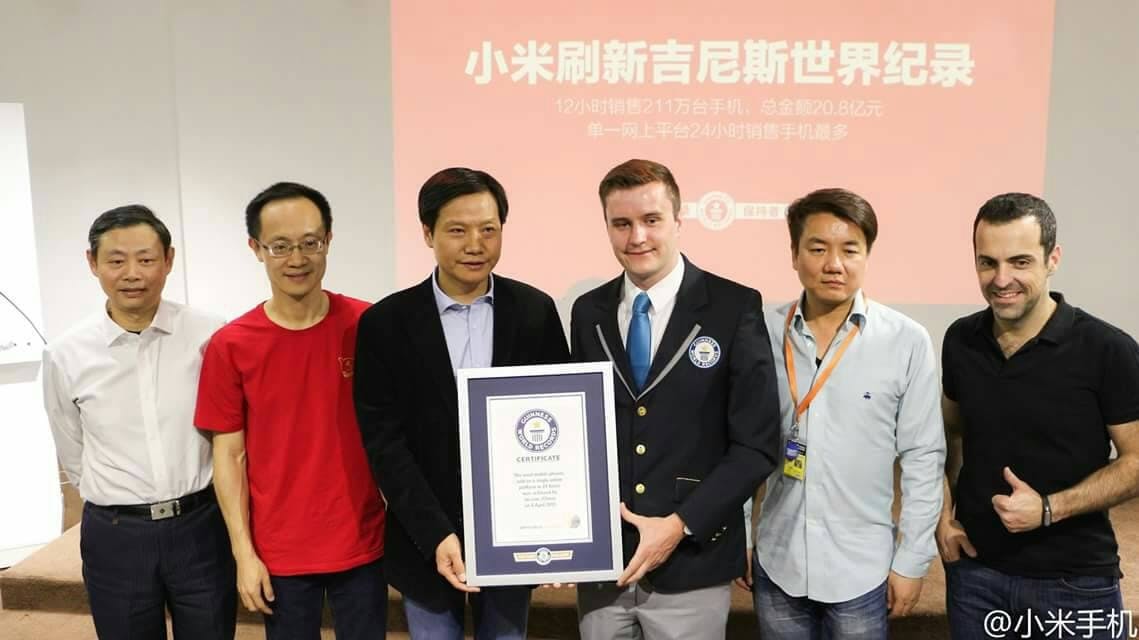 是奪下單一網路平台 24 小時手機銷售金氏世界紀錄,小米科技米粉節單日售出 212 萬隻手機這篇文章的首圖