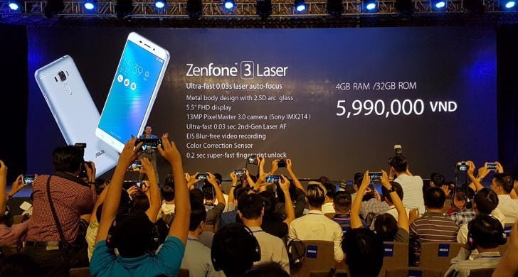 是ZenFone 3 家族還有新成員，越南發表會公布 ZenFone 3 Laser 與 ZenFone 3 Max這篇文章的首圖