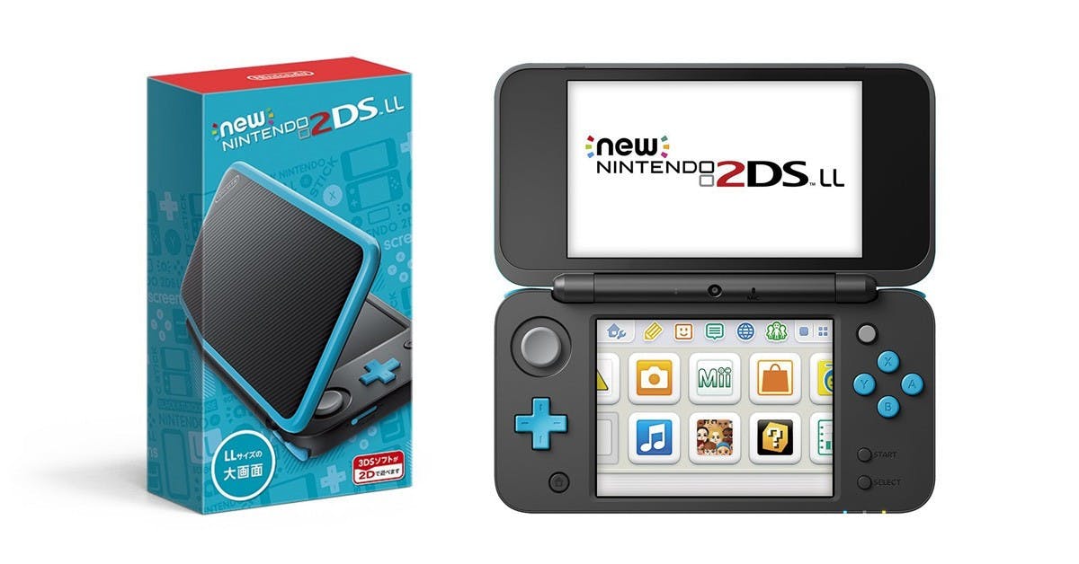 任天堂　2DS L L NEW Nintendo 2DS LL Console System Black x Lime JAPAN