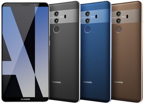 華為Mate 10 Pro外形高清圖首曝光:屏佔比真是高