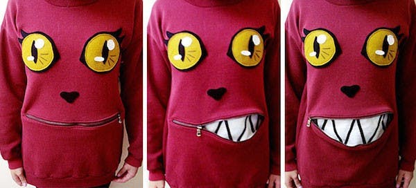 是快挖出衣櫃裡的舊衣服～用拉鍊改造成超搶眼貓咪T-Shirt！這篇文章的首圖