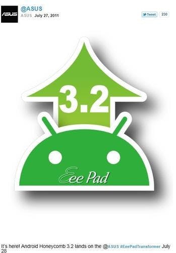 是華碩的變形平板，將於今天升級到Android Honeycomb 3.2這篇文章的首圖