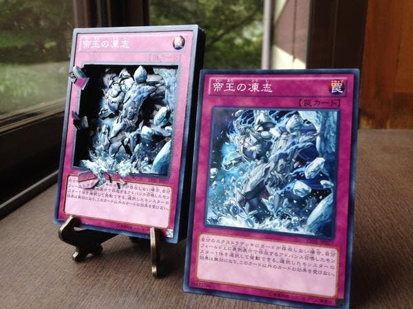 是神一般的巧手！將 2D 遊戲王卡變身 3D這篇文章的首圖