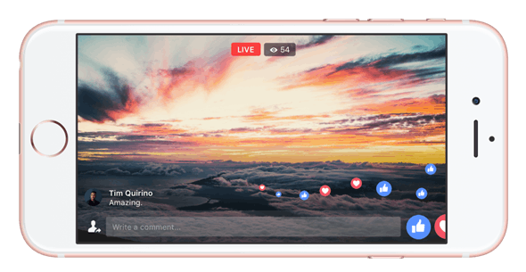 facebook live full screen
