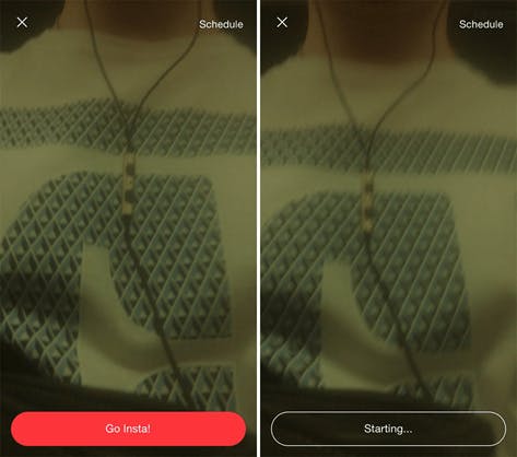 Instagram go insta live