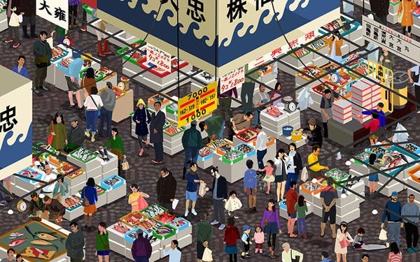 是收藏各國風情插畫：夜市小景集資計畫這篇文章的首圖