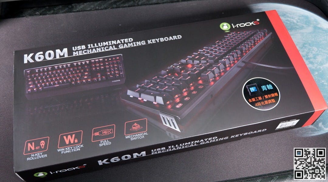 是[開箱] i-rocks K60M 硬派風格，給你敲擊好手感這篇文章的首圖