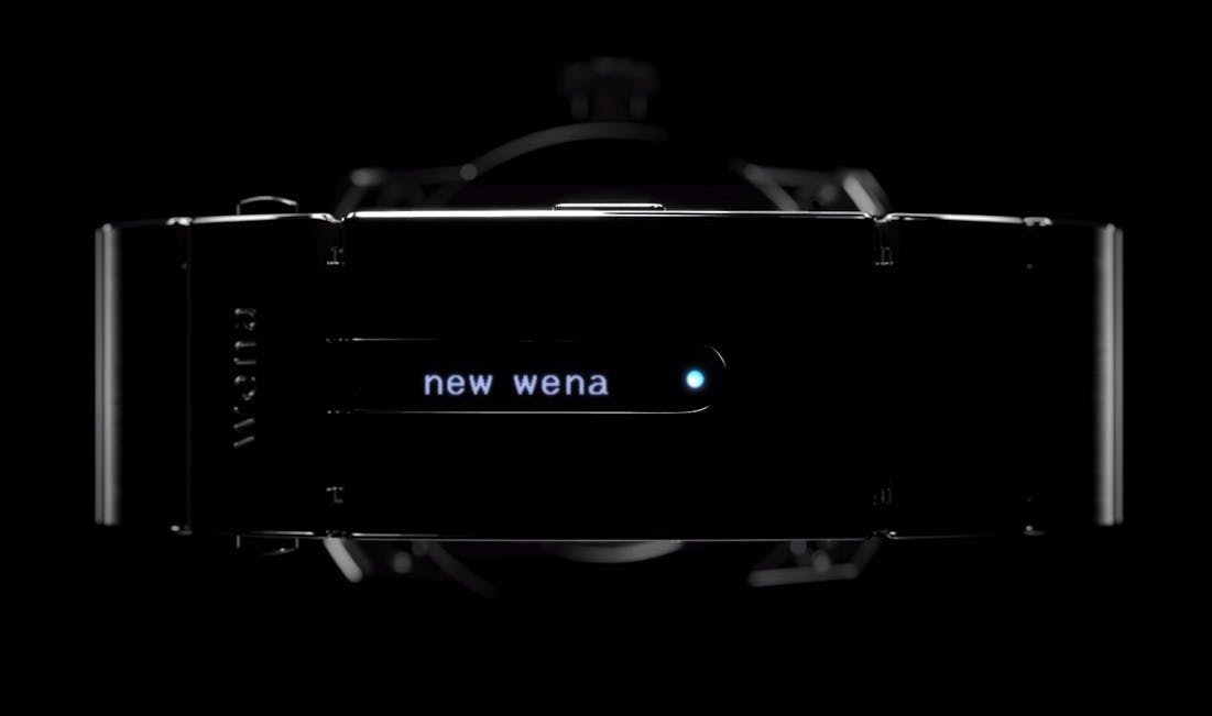 是Wena 智慧錶將在 12 月 7 日推出新版本，暗示將有小型 LED 顯示、震動功能這篇文章的首圖