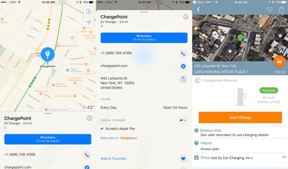 是硬是要學科技新知：Apple地圖整合全球最大電動汽車充電站ChargePoint，導航、充電、付款這篇文章的首圖
