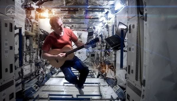 是史上第一支在太空上錄製的MV：翻唱Space Oddity這篇文章的首圖
