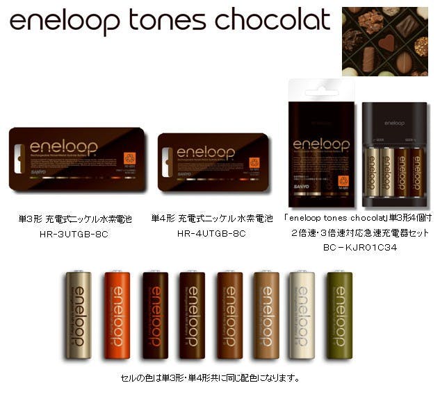 是Sanyo Eneloop電池紀念版又來了！這次是甜甜的巧克力風這篇文章的首圖