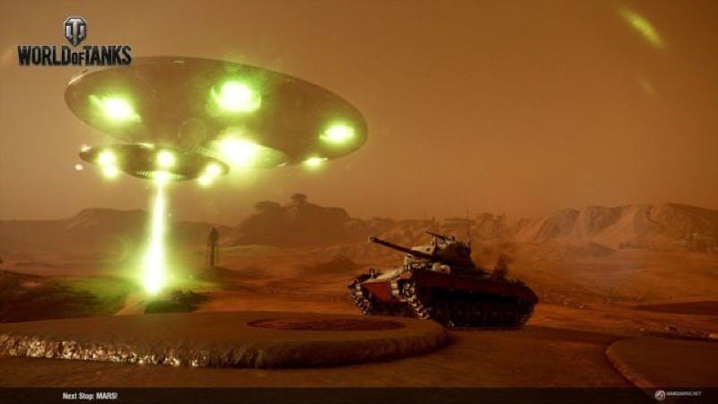 是《戰車世界》家用主機版加入「火星模式」 期間限定的異星遊玩體驗這篇文章的首圖