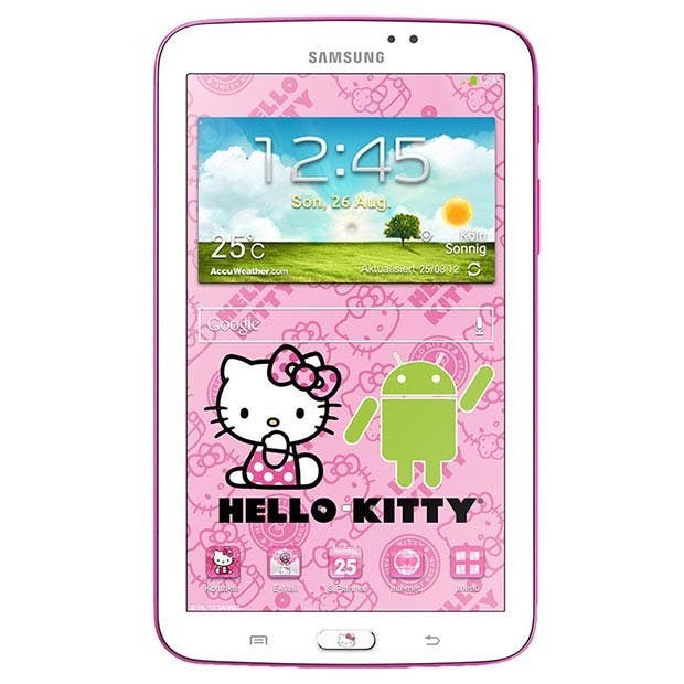 是三星推出Galaxy Tab 3 7.0 Hello Kitty版本，能夠吸引到更多的人嗎？這篇文章的首圖