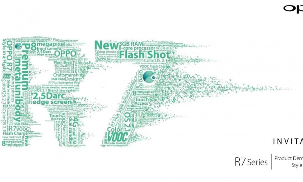 INVITATION OPPO R7 Series Product Demonstration Event Style in a Flash