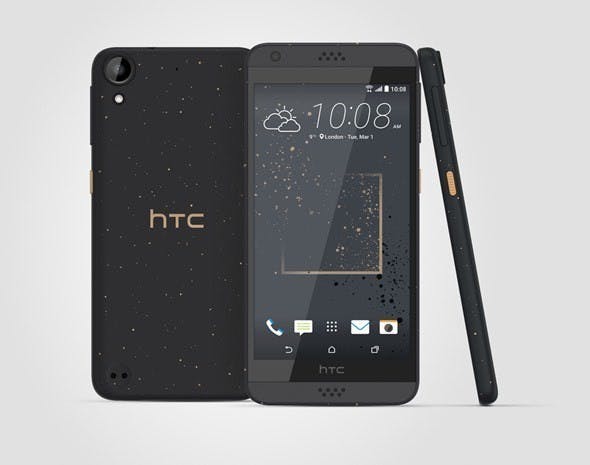 HTC Desire 630金色潑彩設計石墨黑