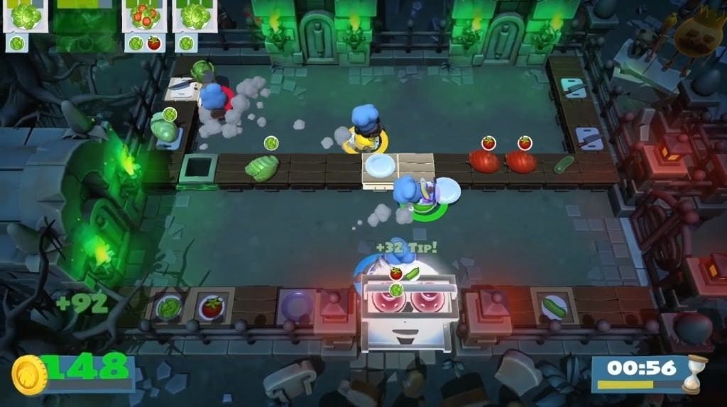 是《煮過頭2》將支援四人共同遊玩 在時限內完成指定料理這篇文章的首圖