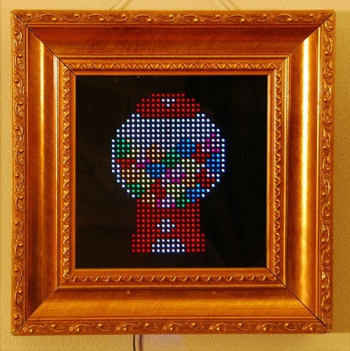 是LED互動藝術裝置PIXEL，可在32 X 32解析度自由創作這篇文章的首圖