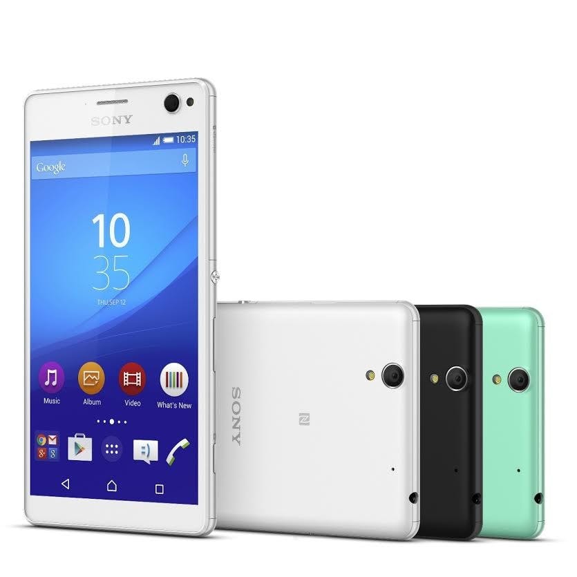 是Sony 發表 5.5 吋自拍手機 Xperia C4 ，預計第二季開賣這篇文章的首圖