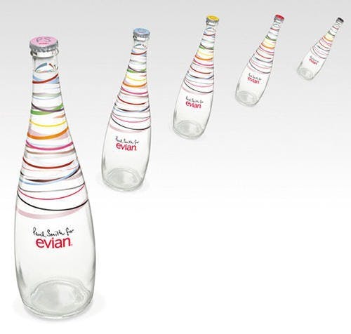 是Paul SmithＸEvian　彩條瓶裝水清新登場！這篇文章的首圖