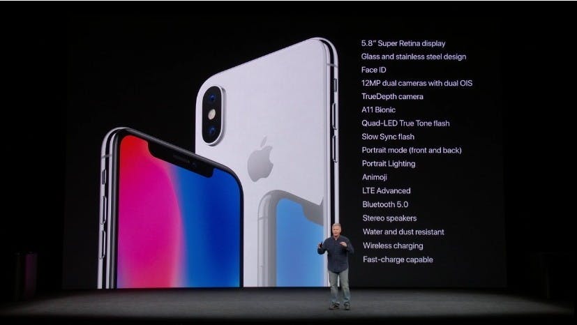 是2017蘋果秋季發表會：寫作 iPhone X 念作 iPhone Ten 的十周年紀念機，近滿版的 OLED 螢幕與 Face ID 技術這篇文章的第1圖