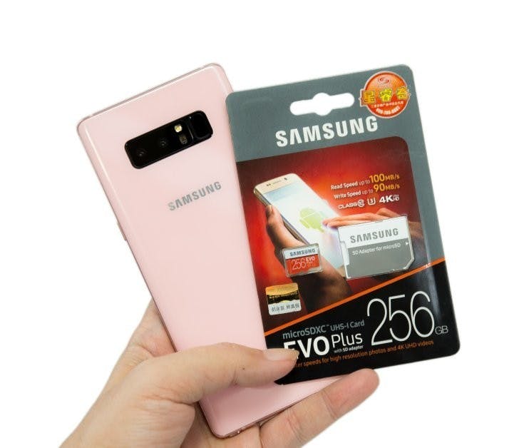 想幫 Note 8 擴充容量?!三星 256GB 高速 EVO Plus UHS-1 C10 U3 記憶卡實測